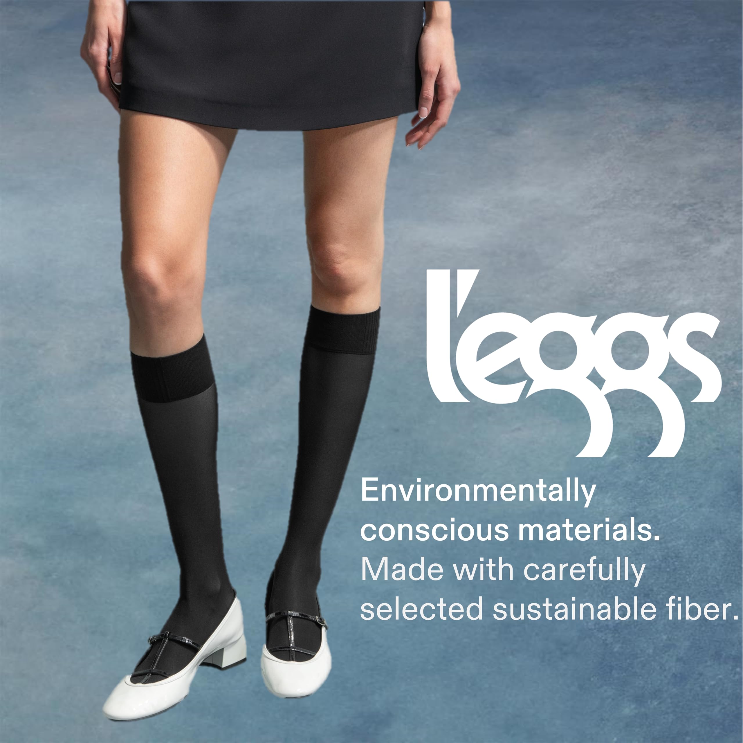 L'eggs Luxe Women's Sheer Knee Highs | Sheer Toe | Stocking Socks for Style and Comfort, One Size - Image 5