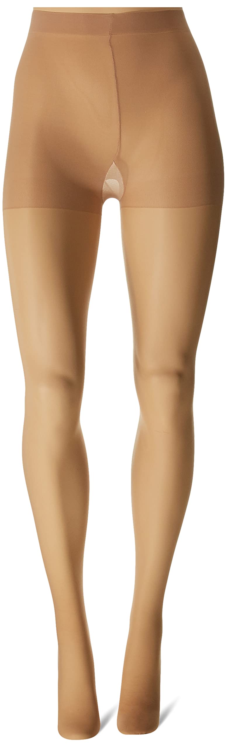 L'eggs Women's Silken 3 Pack Control Top Sheer Toe Panty Hose, Nude - Image 3